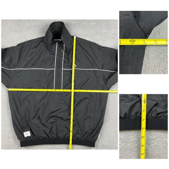 WTAPS Windbreaker Mens 02 Medium M Black Keeper Jacket Reflective 1/2 Zip Golf 2 - Picture 8 of 8